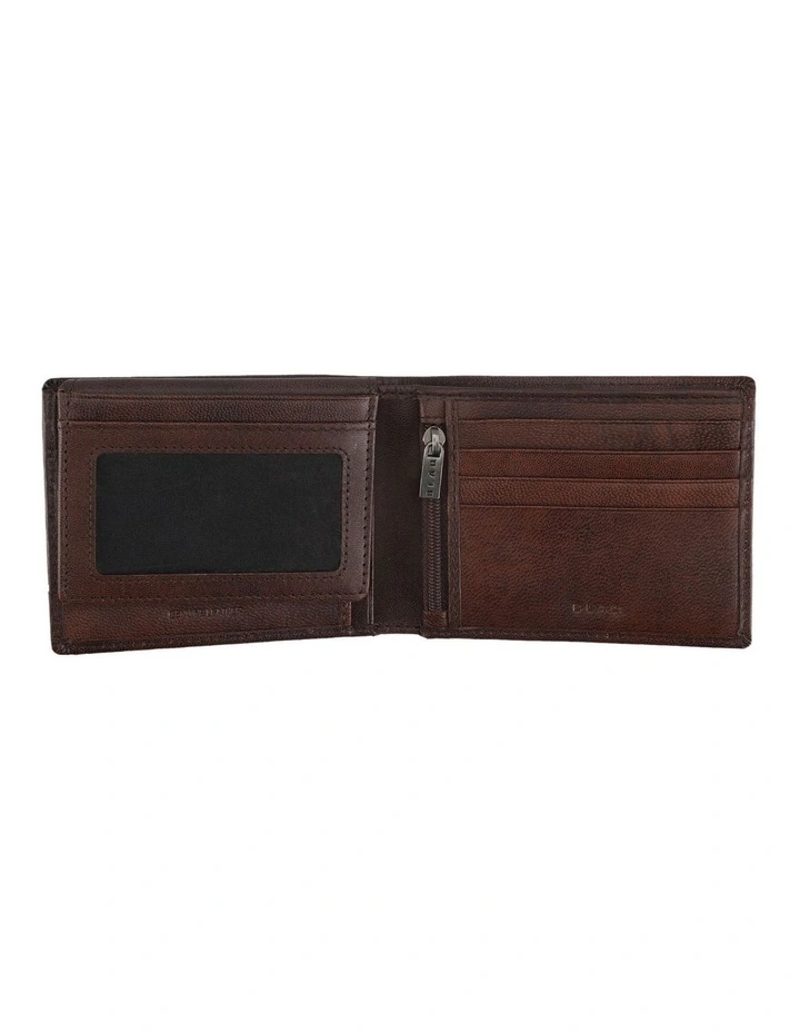 Flip Wallet With Zip Dark Tan Wallet Dark Tan image 2