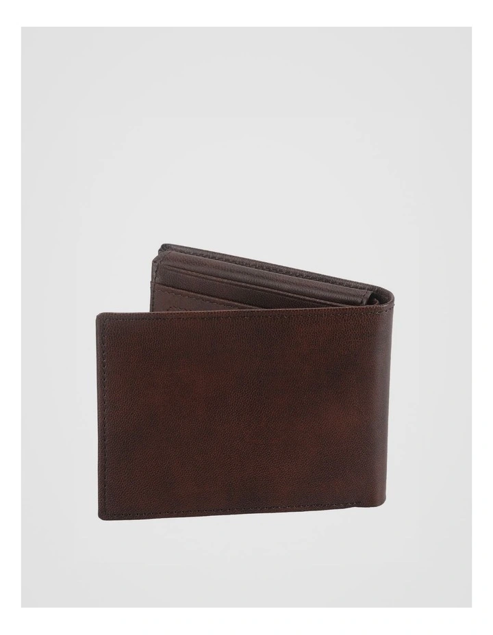 Flip Wallet With Zip Dark Tan Wallet Dark Tan image 3