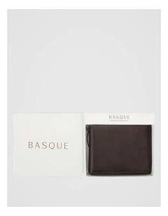 Bifold Leather Wallet With Coin Purse Brown Wallet Brown