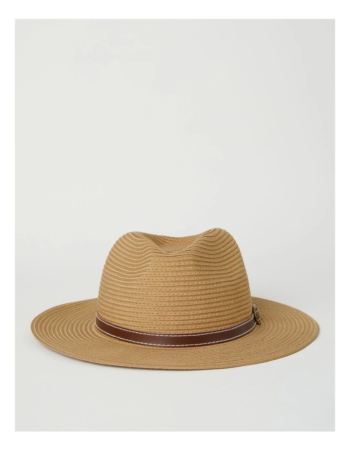 Crushie Panama Hat in Tan image 1