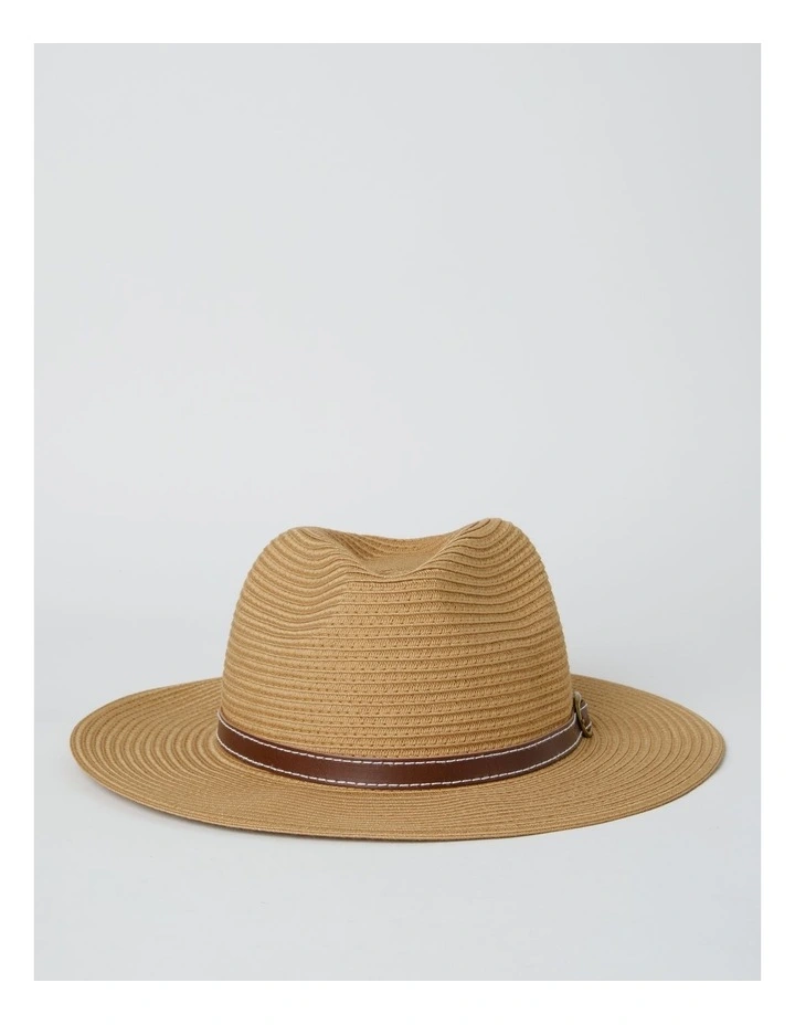 Crushie Panama Hat in Tan image 1