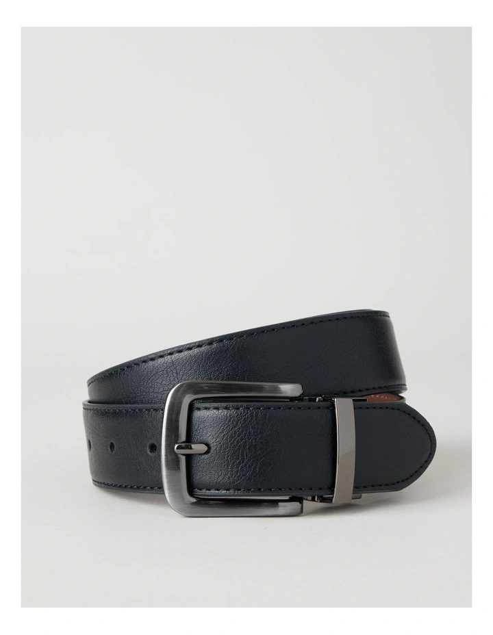 REVERSIBLE BELT & BRACELETTE GIFT SET BLACK image 3
