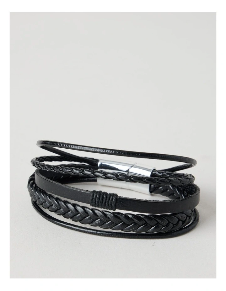 REVERSIBLE BELT & BRACELETTE GIFT SET BLACK image 4