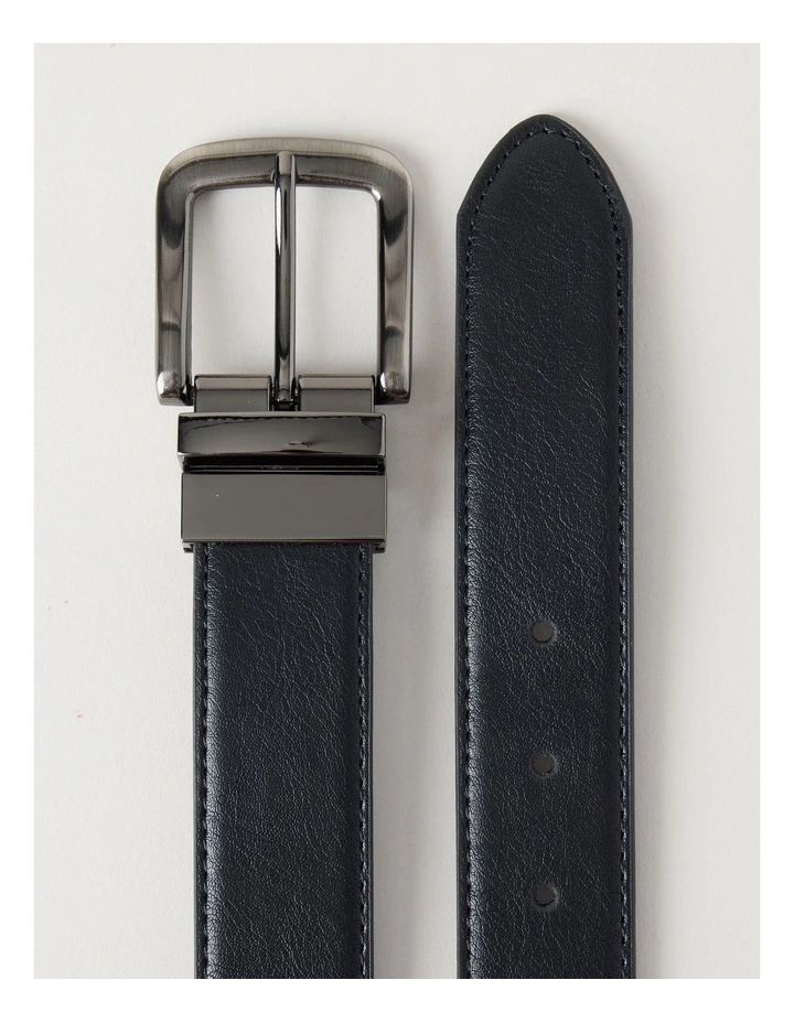 REVERSIBLE BELT & BRACELETTE GIFT SET BLACK image 5