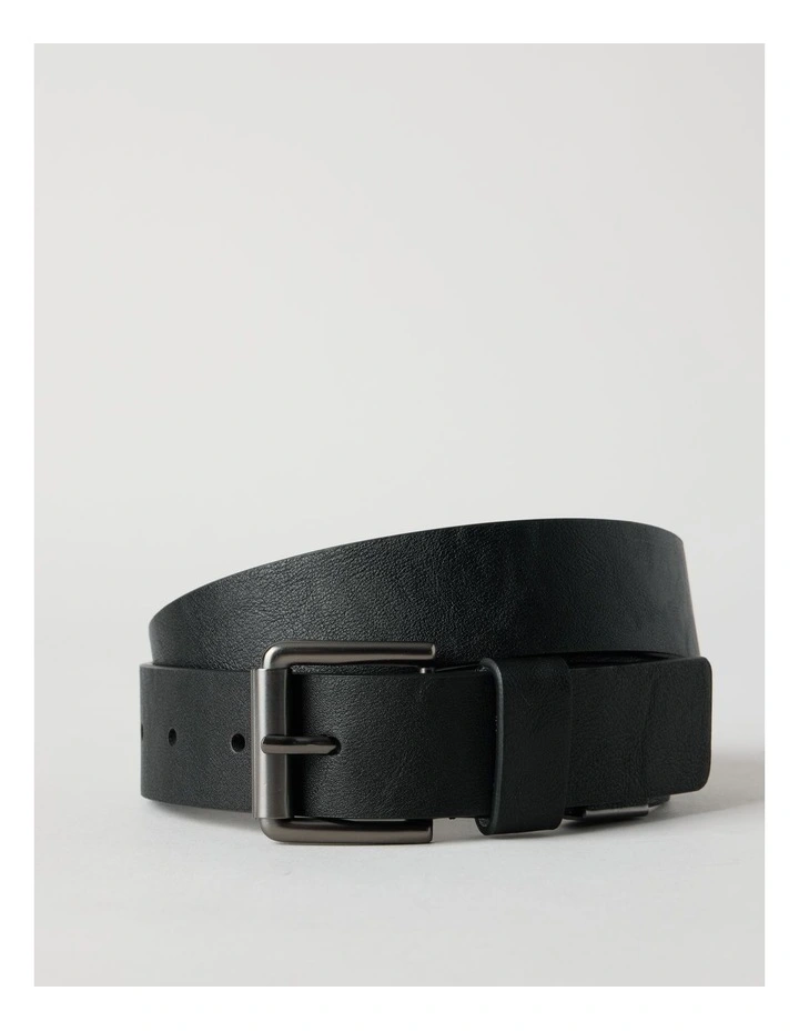 BELT & WALLET GIFT SET BLACK image 3