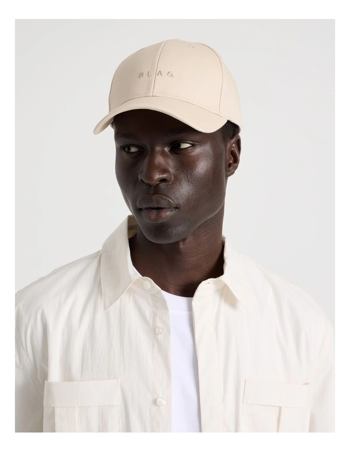 CAP WITH EMBROIDERY NATURAL image 2