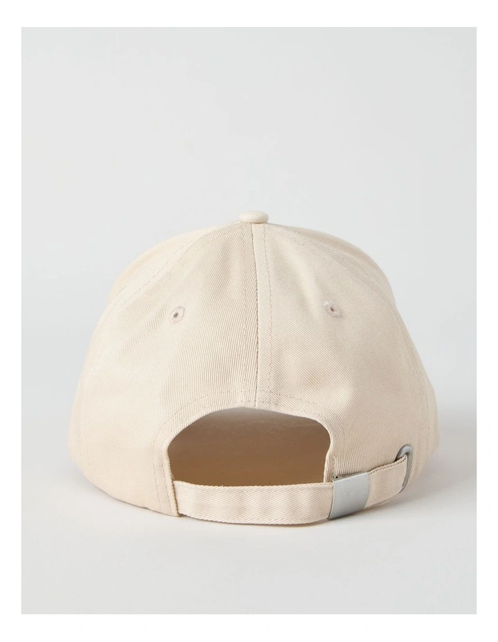 CAP WITH EMBROIDERY NATURAL image 6
