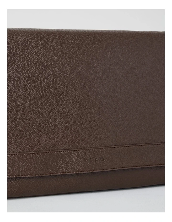 Pebbled Messenger Bag in Brown image 3
