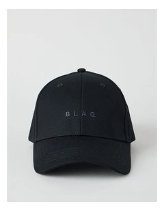 CAP WITH EMBROIDERY BLACK