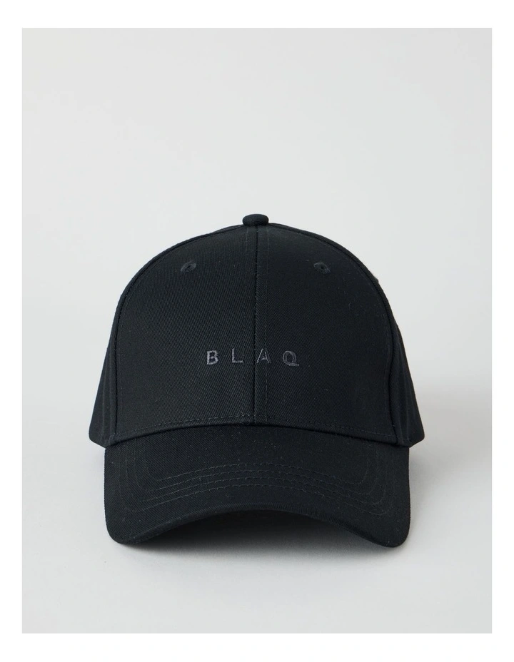 CAP WITH EMBROIDERY BLACK image 1