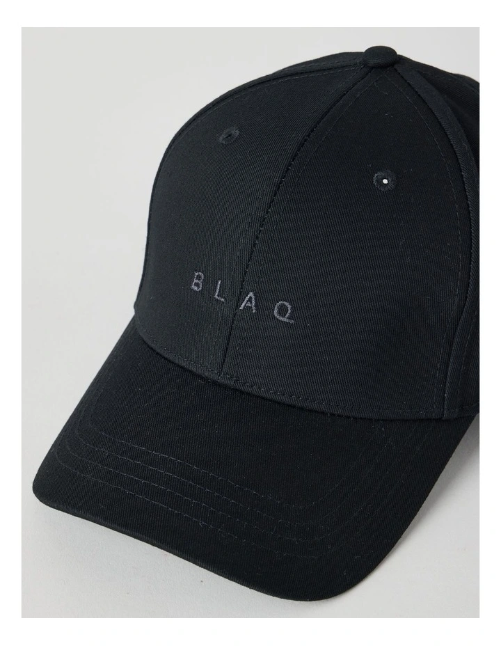CAP WITH EMBROIDERY BLACK image 3