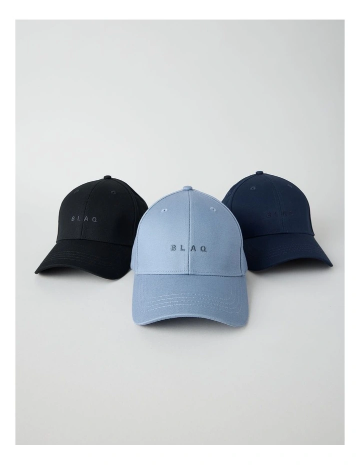 CAP WITH EMBROIDERY BLACK image 7