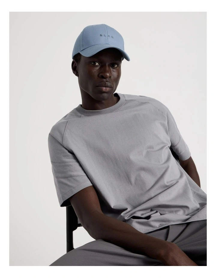 CAP WITH EMBROIDERY DEMIN BLUE image 1
