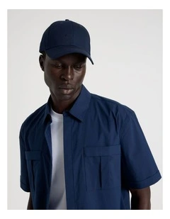 CAP WITH EMBROIDERY NAVY