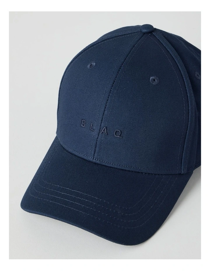CAP WITH EMBROIDERY NAVY image 2