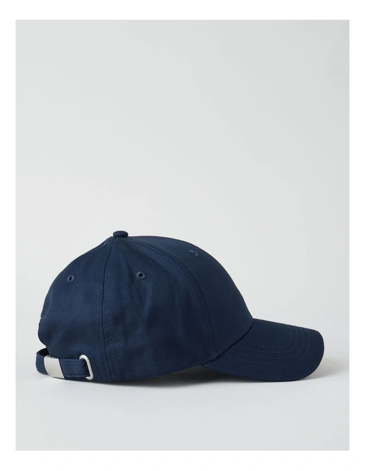 CAP WITH EMBROIDERY NAVY image 3