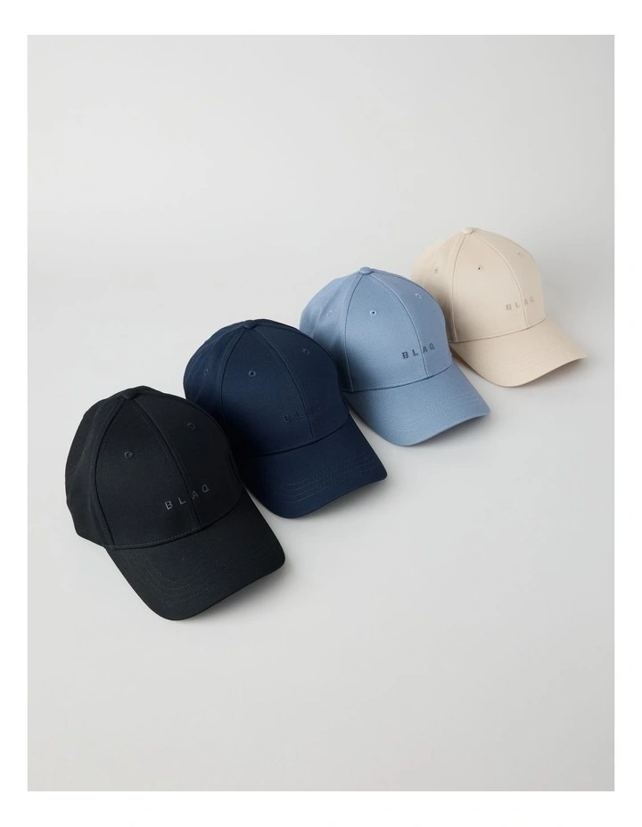 CAP WITH EMBROIDERY NAVY image 5