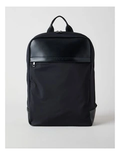 Nylon Backpack Bag in Black
