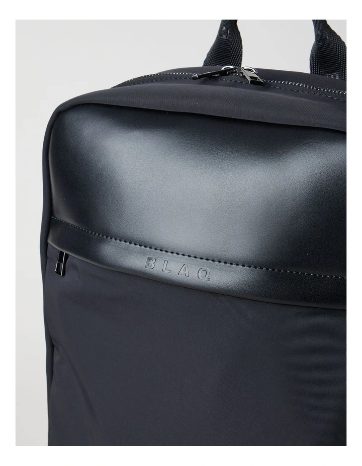 Nylon Backpack Bag in Black image 3