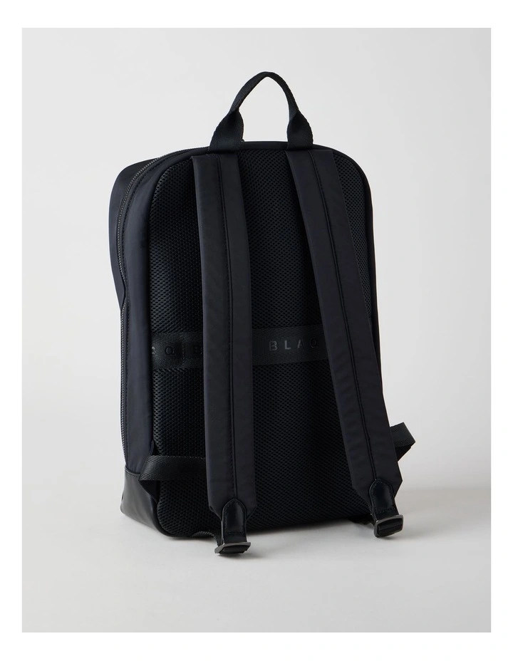 Nylon Backpack Bag in Black image 5