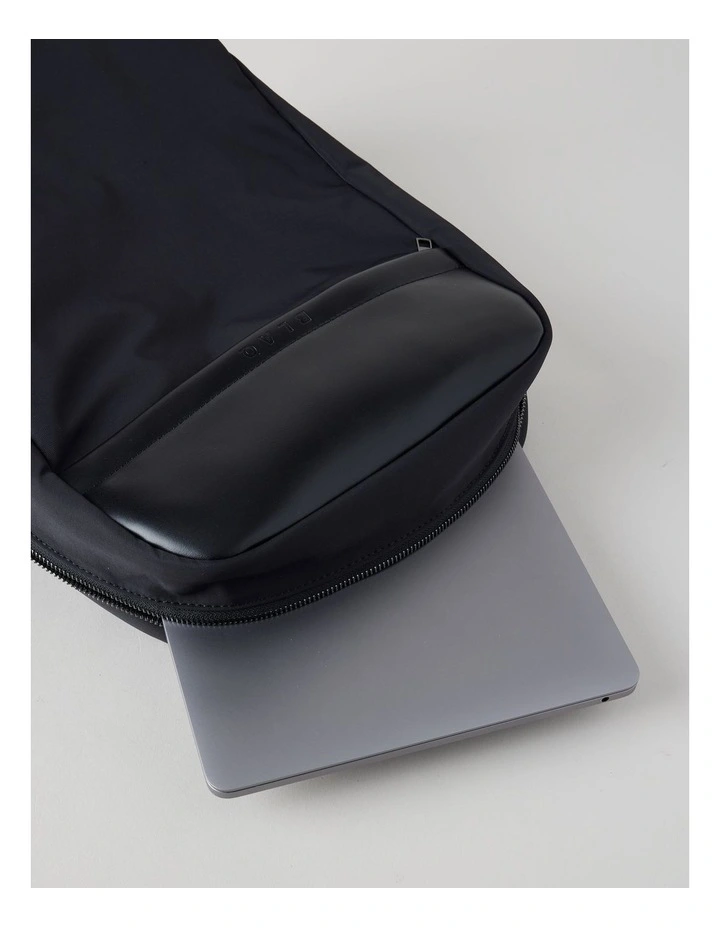 Nylon Backpack Bag in Black image 7