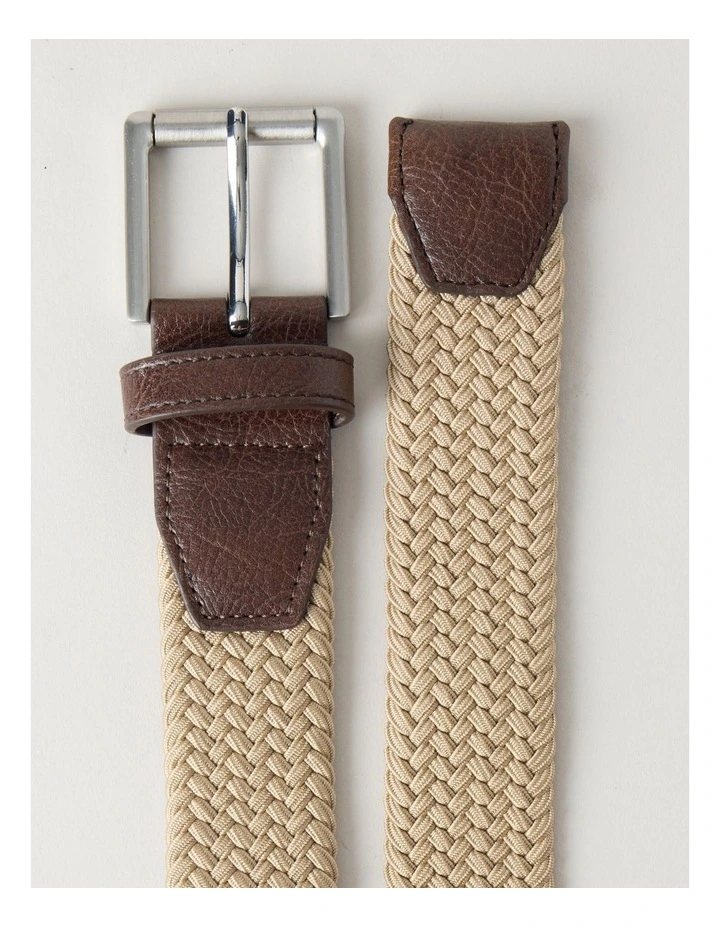 2 BELT GIFT SET BROWN/BLACK & NATURAL image 4