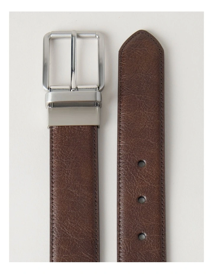 2 BELT GIFT SET BROWN/BLACK & NATURAL image 6