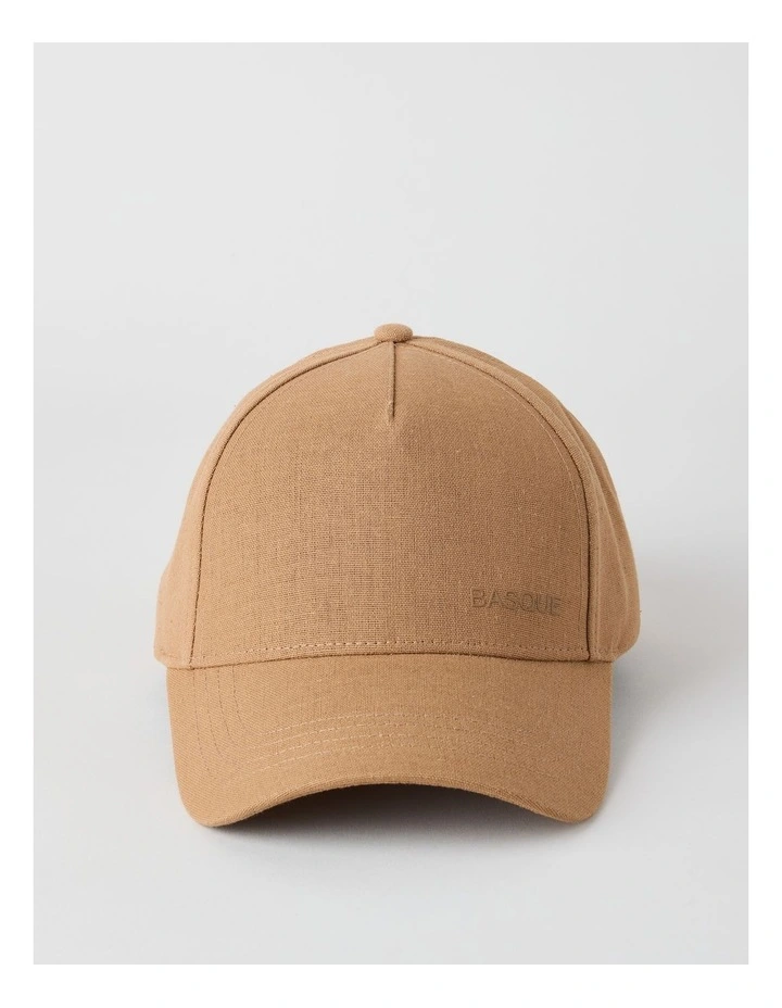 RAISED PRINT CAP TAN image 1