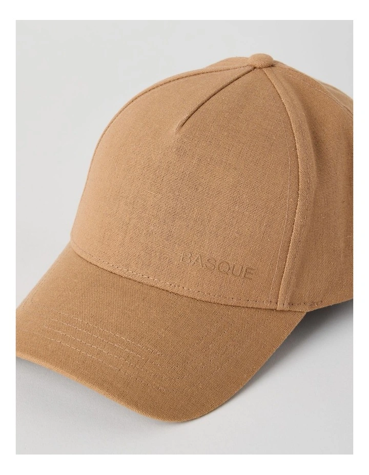 RAISED PRINT CAP TAN image 2
