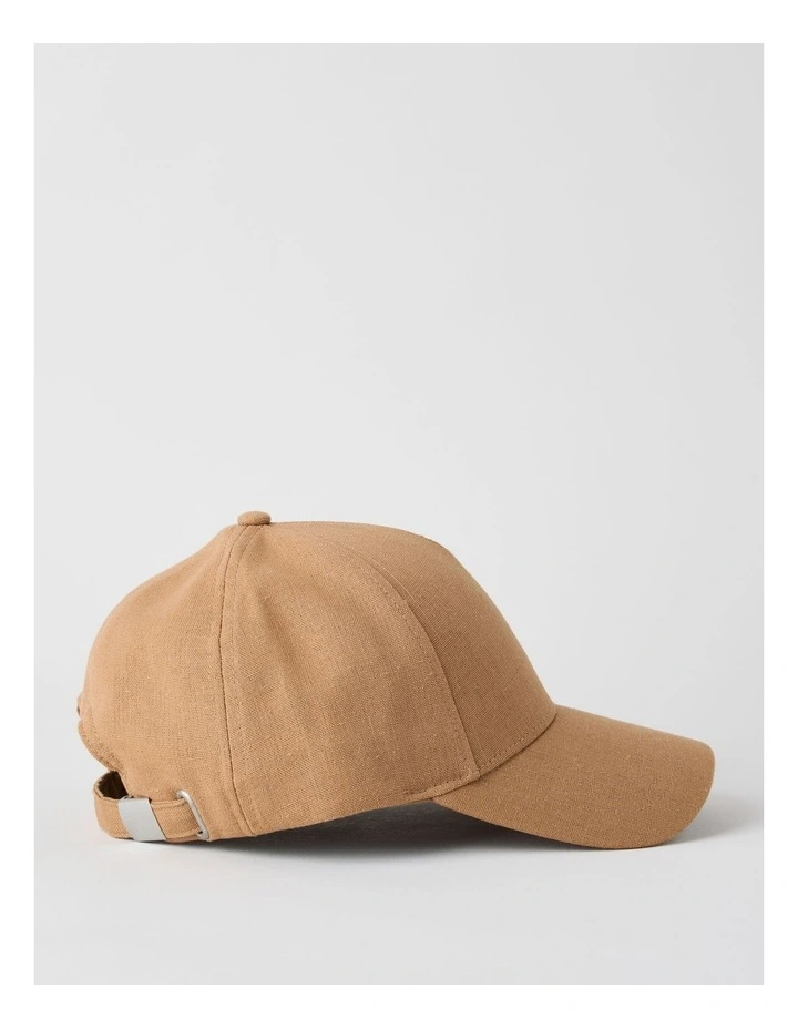 RAISED PRINT CAP TAN image 3