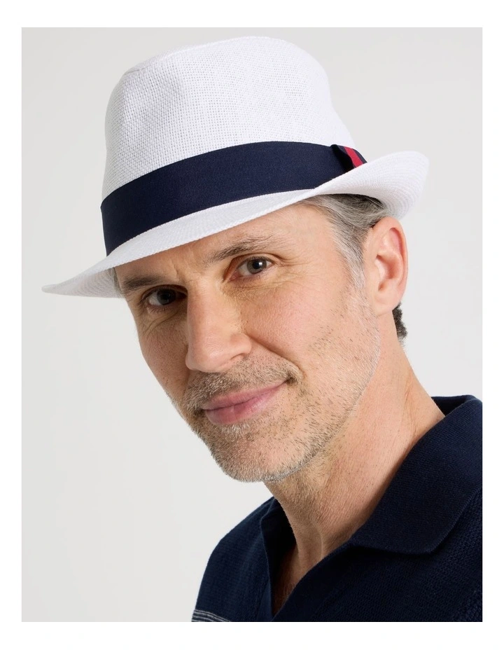 TRILBY HAT WHITE image 4