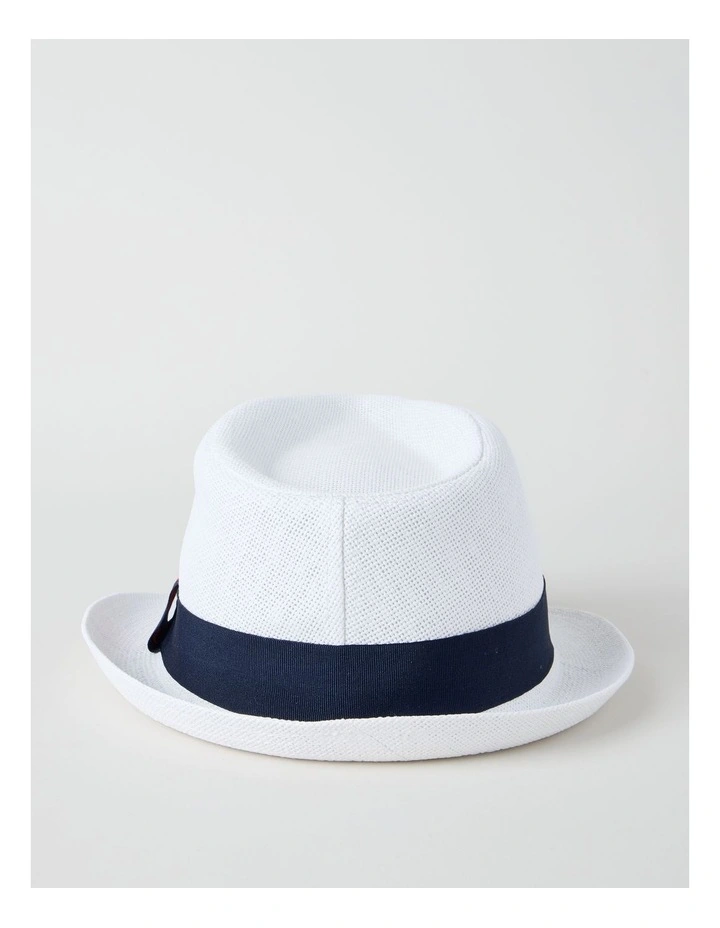 TRILBY HAT WHITE image 5