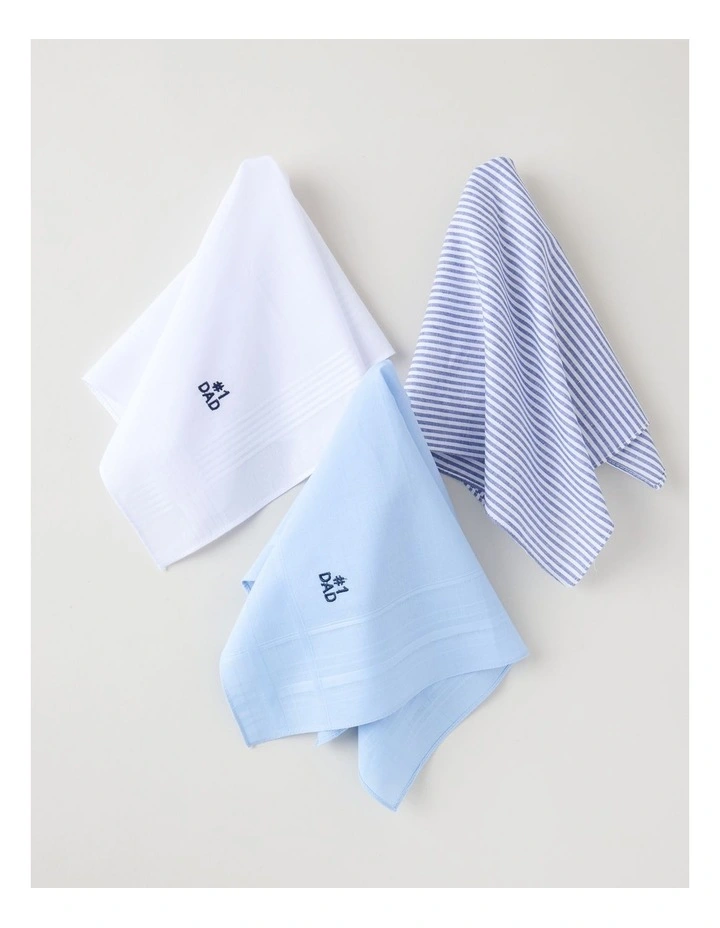 3pk Hankies #1 Dad in Multi image 2
