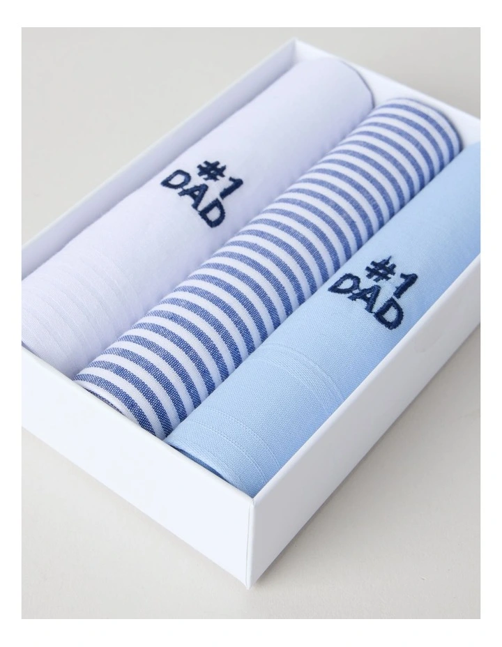 3pk Hankies #1 Dad in Multi image 3