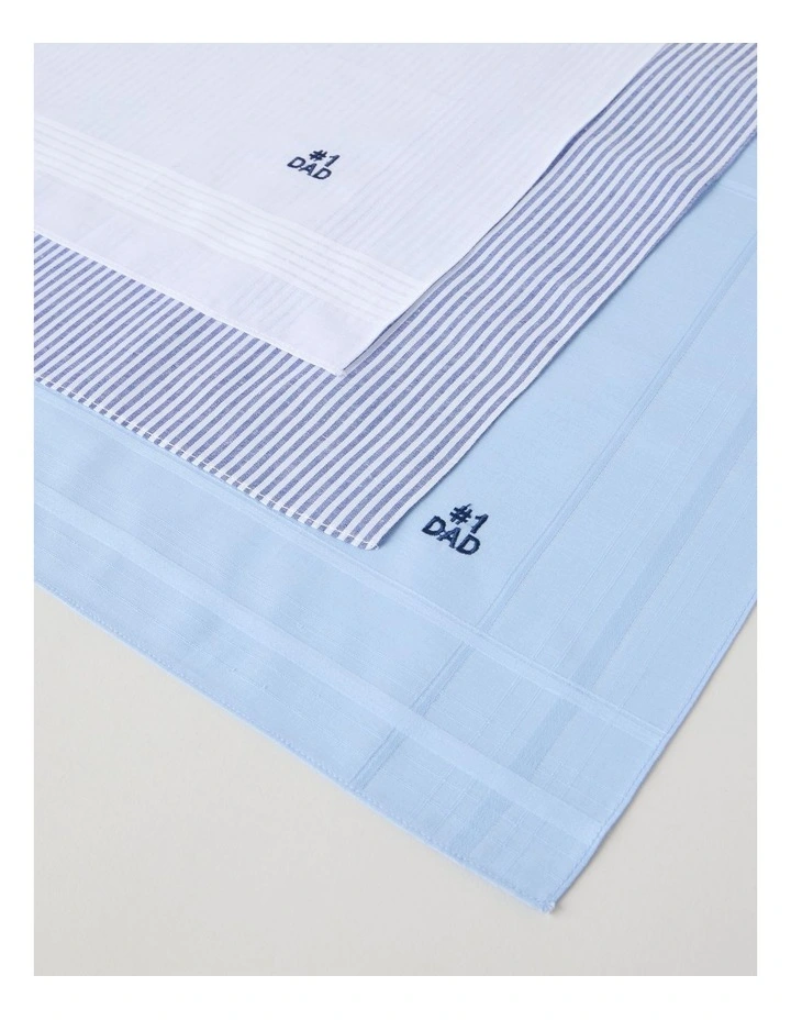 3pk Hankies #1 Dad in Multi image 5