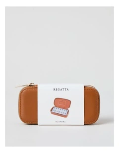 TRAVEL PILL BOX TAN