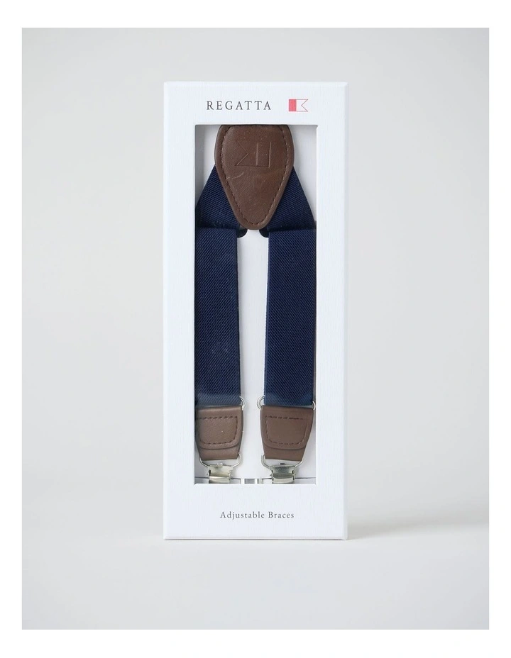 Adjustable Braces in Box in Navy image 1