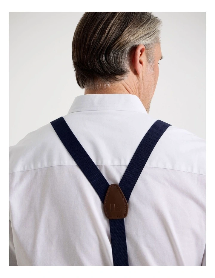 Adjustable Braces in Box in Navy image 2