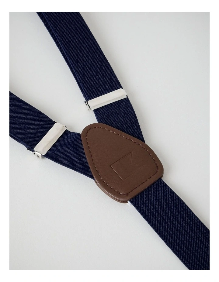 Adjustable Braces in Box in Navy image 3