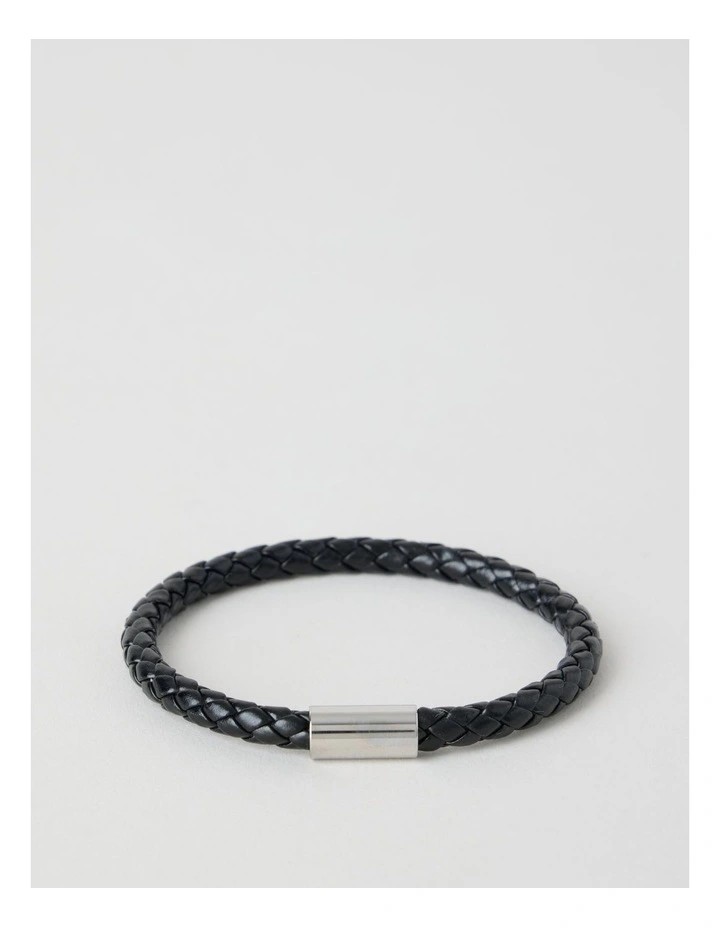 Braided Bracelet in Black image 1