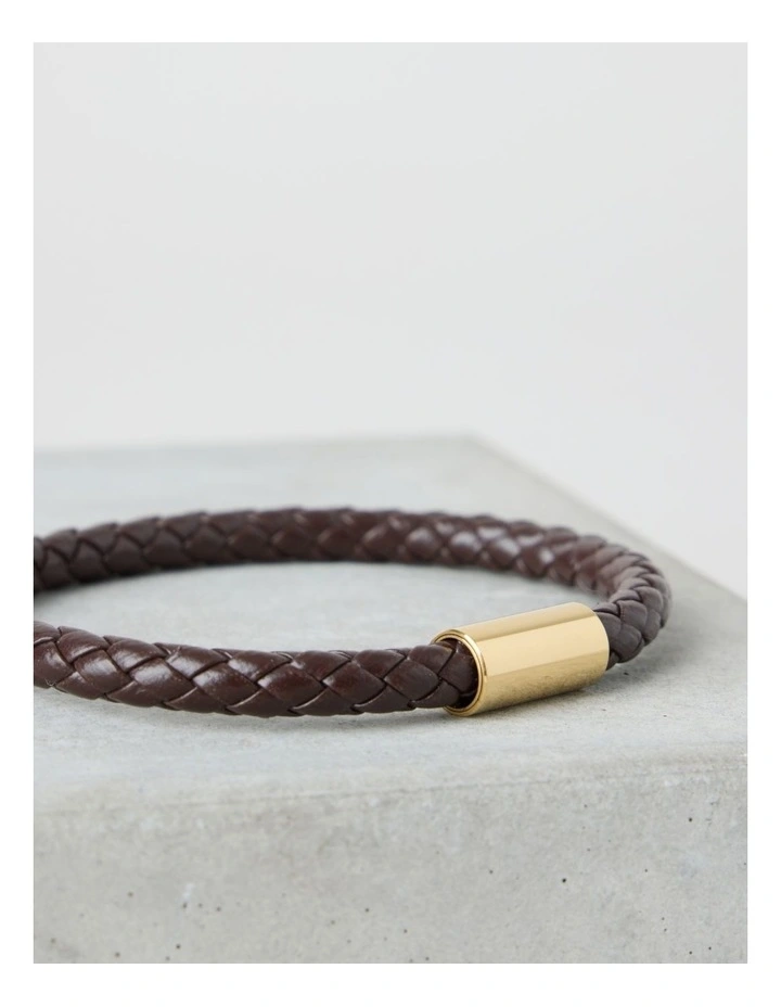 Braided Bracelet in Brown image 3