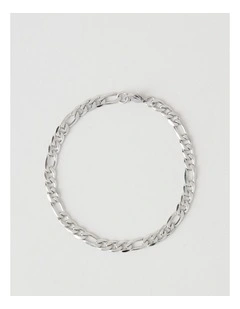 Sterling Silver Figaro Chain Bracelet