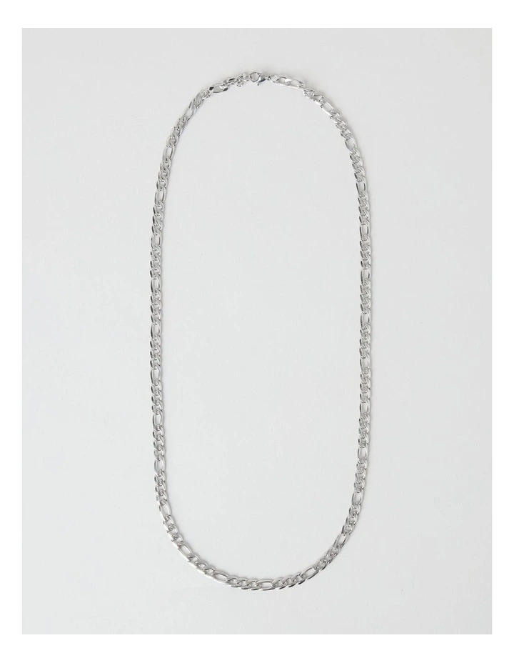 Sterling Silver Figaro Chain Necklace image 1