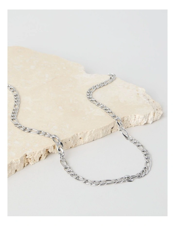 Sterling Silver Figaro Chain Necklace image 2