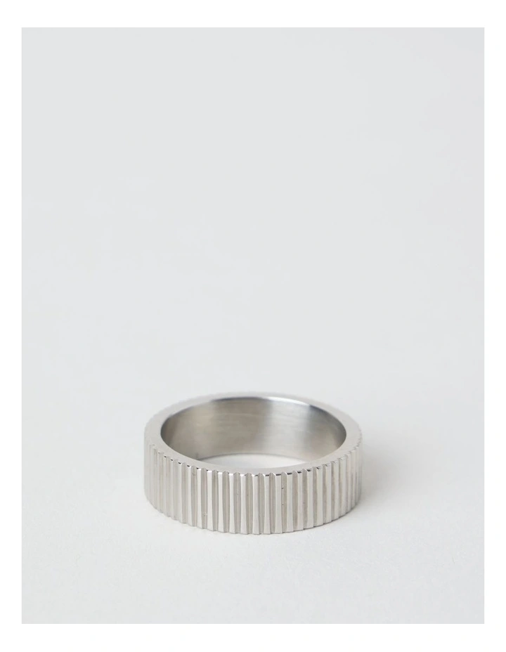 Sterling Silver Ridged Ring image 1