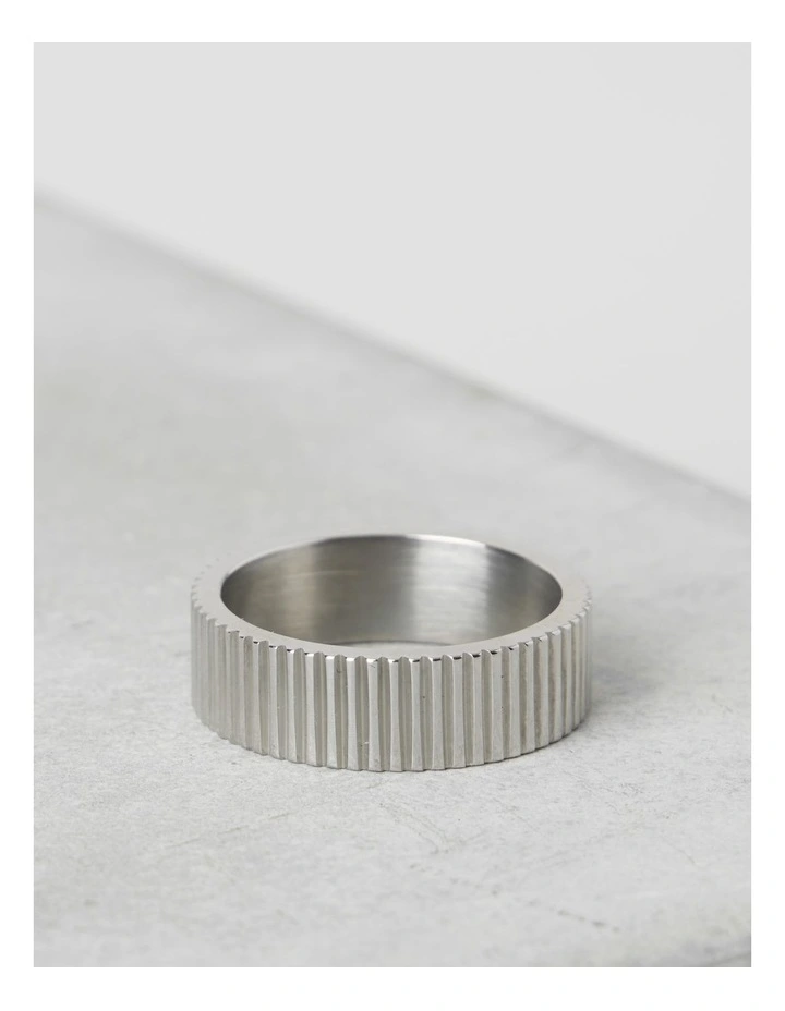 Sterling Silver Ridged Ring image 2