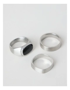 Sterling Silver 3 Pack Ring Stack