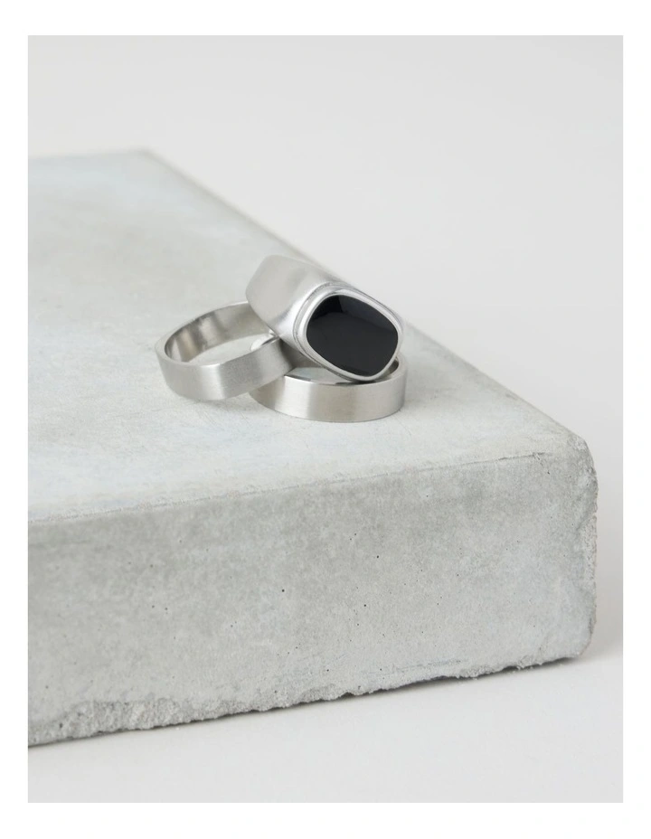Sterling Silver 3 Pack Ring Stack image 2