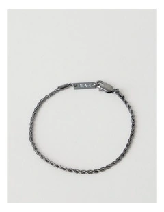 Sterling Silver Fine Rope Chain Bracelet
