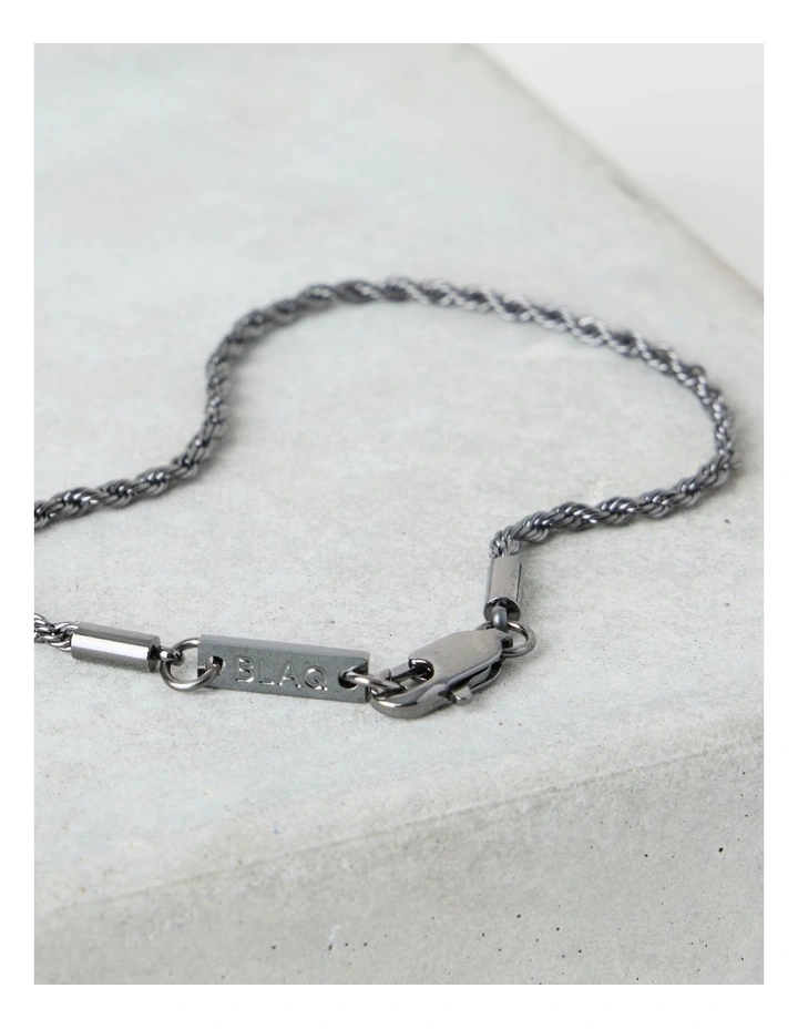 Sterling Silver Fine Rope Chain Bracelet image 2